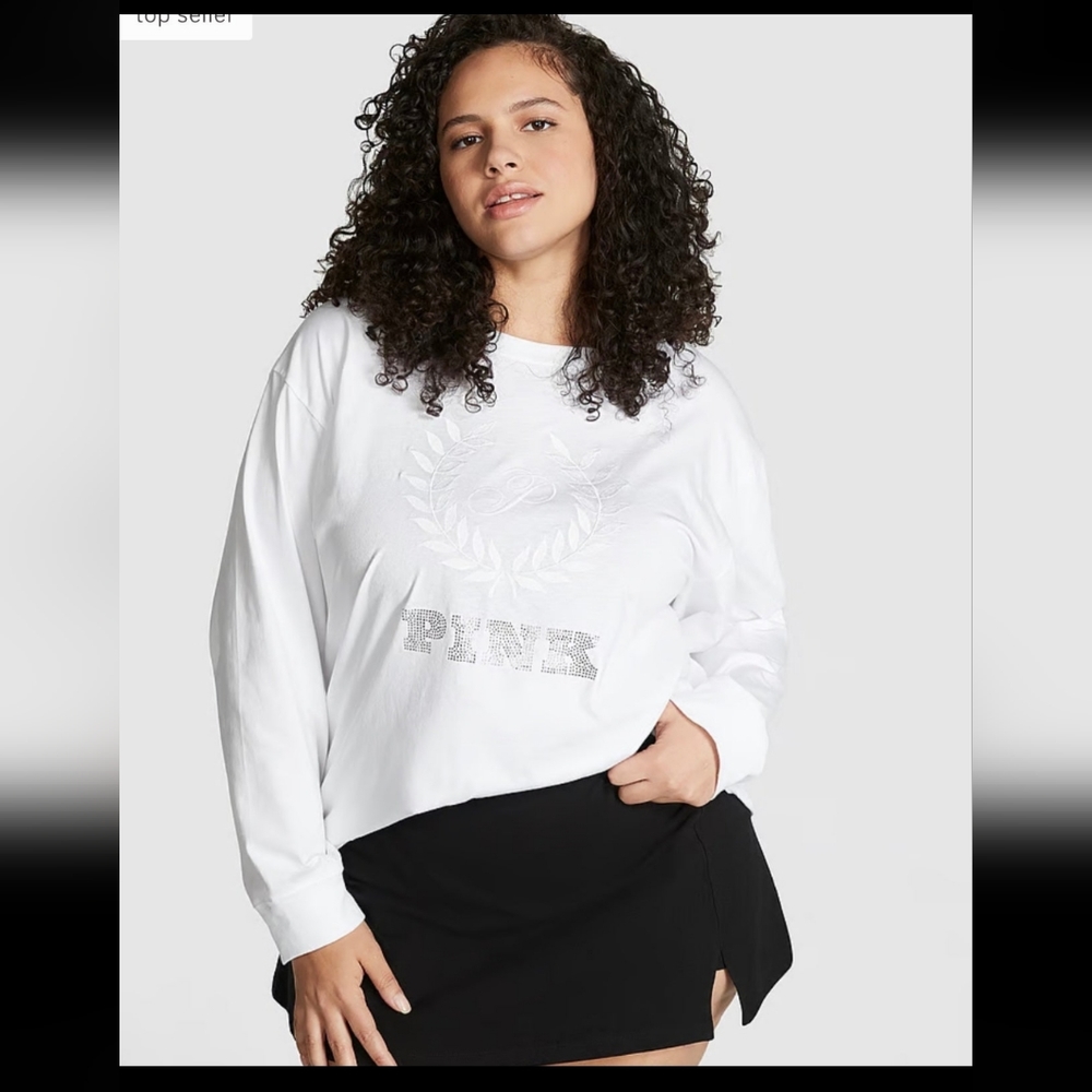 Sold Victoria's Secret long sleeve campus tee